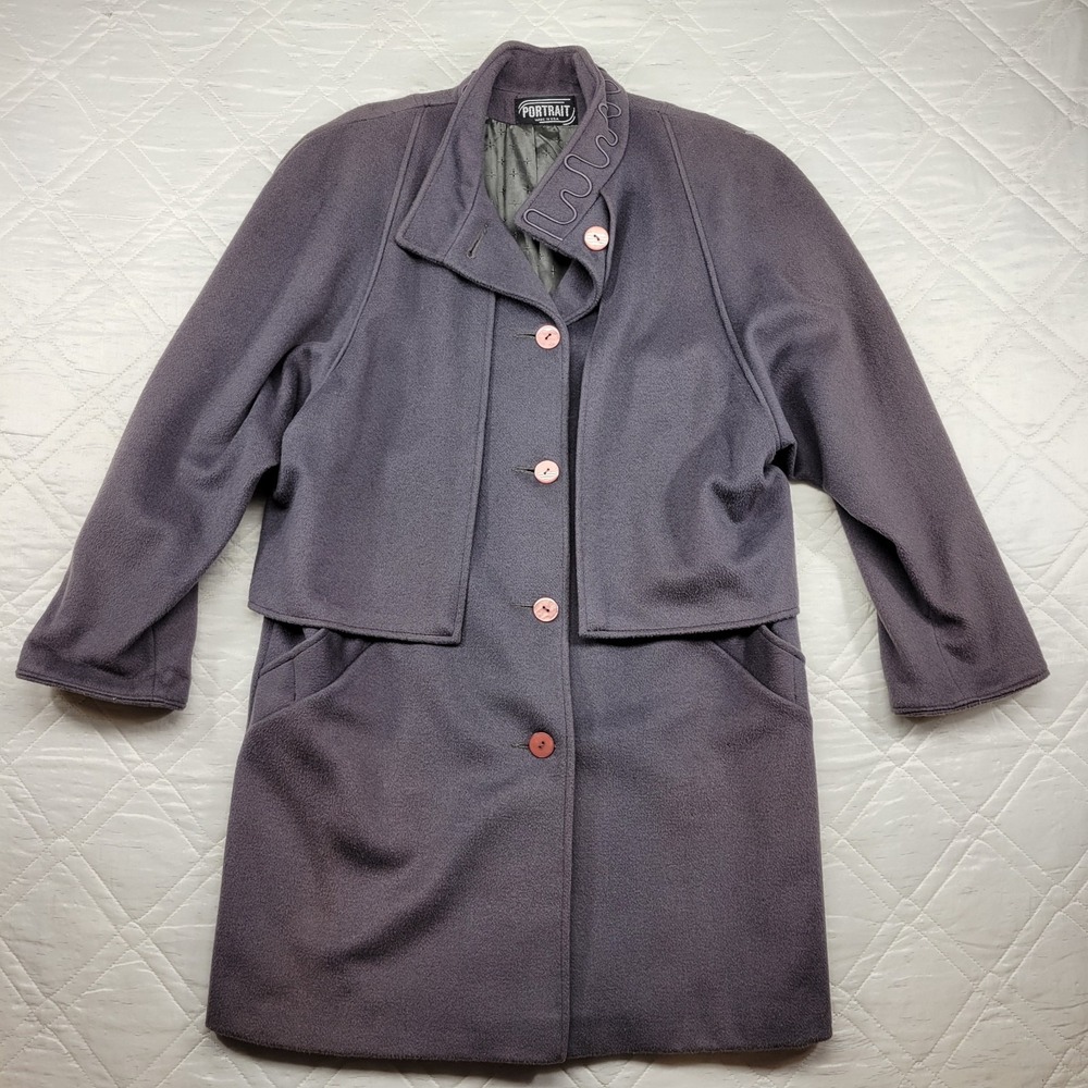 Portrait‎ Loden style wool blend womens coat size XL made in the USA